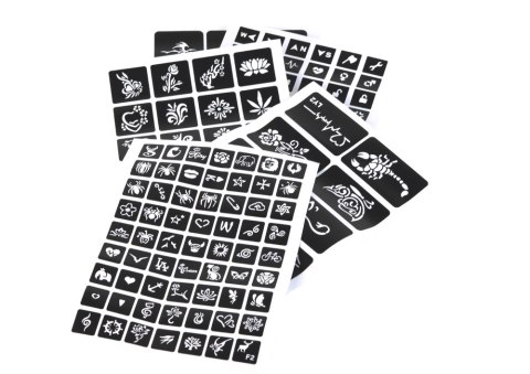 Zestaw do Tatuażu Brokaty Matowy Puder 2 Kleje Pędzelki 187 Wzorów Zestaw do Tatuażu Brokaty Matowy Puder 2 Kleje Pędzelki 187 Wzorów