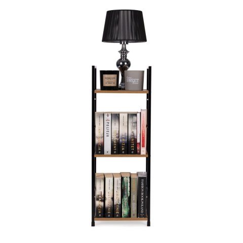 Regał drewniany nowoczesny metalowa rama LOFT 3 półki Regał drewniany nowoczesny metalowa rama LOFT 3 półki