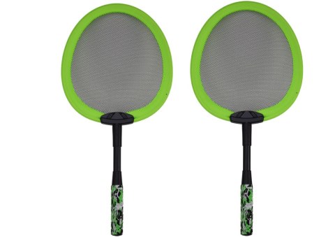 Zestaw 2 Rakietek Do Badmintona Paletki 2 Lotki Badminton Zielony Zestaw 2 Rakietek Do Badmintona Paletki 2 Lotki Badminton Zielony
