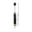 Lampa wisząca MARBLE BLACK/GOLD 1xGU10