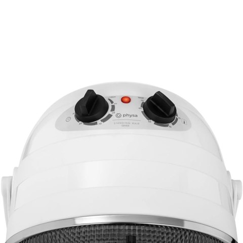 Suszarka do włosów hełmowa fryzjerska stojąca na kółkach 1100 W biała Suszarka do włosów hełmowa fryzjerska stojąca na kółkach 1100 W biała