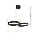 Lampa wisząca INFINITY BLACK 60W LED