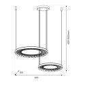 Lampa wisząca NEST 77W LED 61+41cm