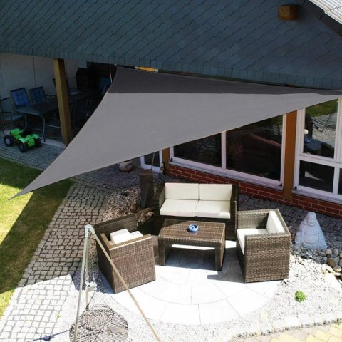 Żagiel przeciwsłoneczny daszek wodoodporny 3x3x3m ModernHome - szary Żagiel przeciwsłoneczny daszek wodoodporny 3x3x3m ModernHome - szary