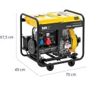 Agregat prądotwórczy generator prądu Diesel 12.5 l 230/400 V 5000 W AVR