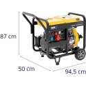 Agregat prądotwórczy generator prądu Diesel 12.5 l 230/400 V 7500 W AVR Euro 5