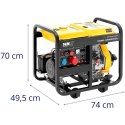 Agregat prądotwórczy generator prądu Diesel 12.5 l 240/400 V 5500 W AVR