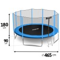 Trampolina ogrodowa 15ft/465cm z siatką zewnętrzną i drabinką Neo-Sport