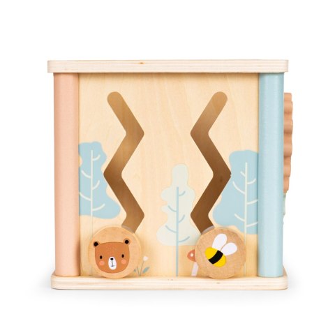 Drewniana kostka edukacyjna sorter klocki ECOTOYS Drewniana kostka edukacyjna sorter klocki ECOTOYS