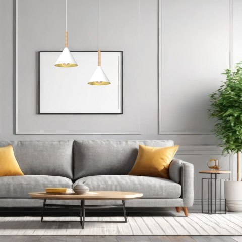 Lampa wisząca Peru Biały 3xE27