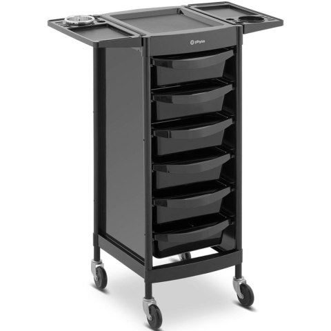 Wózek pomocnik fryzjerski z uchwytem na suszarkę 6 szuflad półka 420 x 390 mm Wózek pomocnik fryzjerski z uchwytem na suszarkę 6 szuflad półka 420 x 390 mm