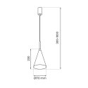 Lampa wisząca CAPITAL BLACK Ø17cm 1xGX53