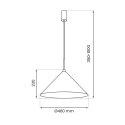 Lampa wisząca CAPITAL BLACK Ø46cm 1xGX53