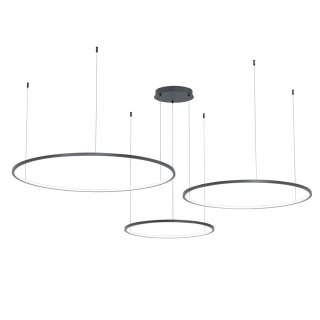 Lampa wisząca Saturno Czarny 100W LED