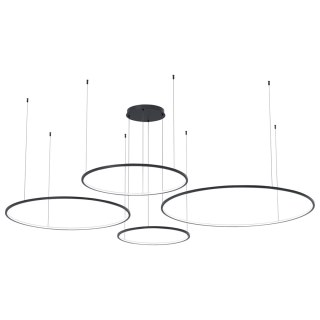 Lampa wisząca Saturno Czarny 120W LED