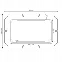 Daszek do huśtawki 116 x 113 cm wodoodporne poszycie szary ModernHome