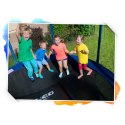 Trampolina ogrodowa 13ft/404cm z siatką zewnętrzną i drabinką Neo-Sport