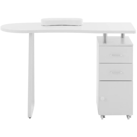 Biurko stolik kosmetyczny do manicure z szufladami szafką 120 x 47 x 79.5 cm - biały Biurko stolik kosmetyczny do manicure z szufladami szafką 120 x 47 x 79.5 cm - biały