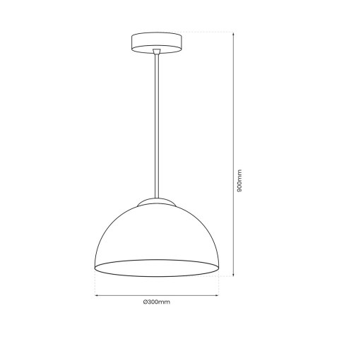 Lampa wisząca GAMMA BLACK 1xE27