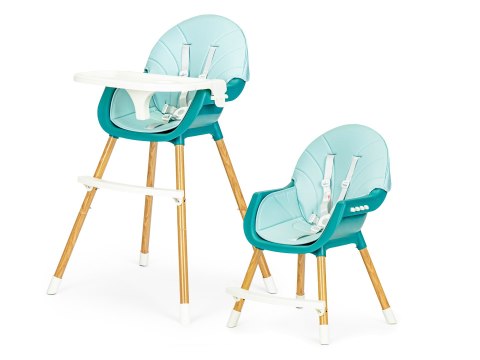 Fotelik krzesełko do karmienia 2w1 niebieskie ECOTOYS Fotelik krzesełko do karmienia 2w1 niebieskie ECOTOYS