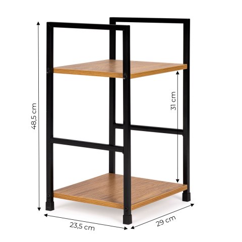 Regał drewniany nowoczesny szafka nocna 2 półki LOFT Regał drewniany nowoczesny szafka nocna 2 półki LOFT