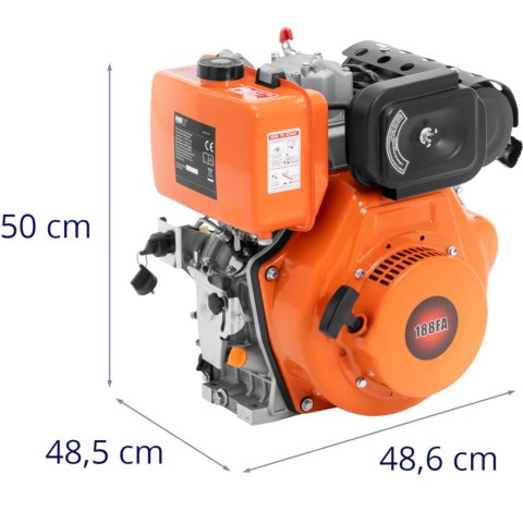 Silnik spalinowy Diesel jednocylindrowy 4 SUW z rozrusznikiem linkowym 11 KM 8.2 kW Silnik spalinowy Diesel jednocylindrowy 4 SUW z rozrusznikiem linkowym 11 KM 8.2 kW