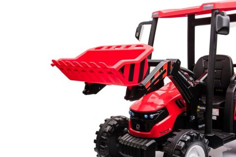 Traktor Na Akumulator Z Przyczepą Hercules Czerwony 24V Traktor Na Akumulator Z Przyczepą Hercules Czerwony 24V