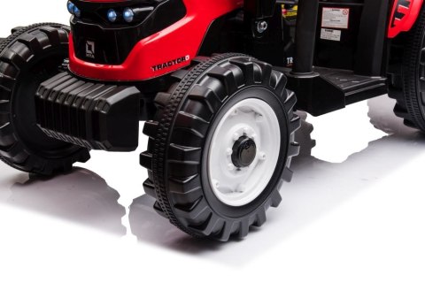 Traktor Na Akumulator Z Przyczepą Hercules Czerwony 24V Traktor Na Akumulator Z Przyczepą Hercules Czerwony 24V