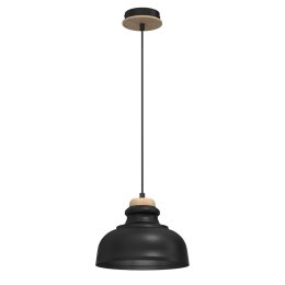 Lampa wisząca ASMUND BLACK 1xE27 20cm