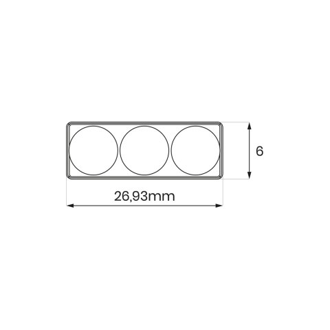 MODUŁ LED EKO-SSMINI3 9000K 0,7W 55S50 MODUŁ LED EKO-SSMINI3 9000K 0,7W 55S50