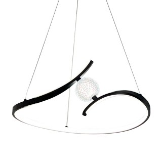 Lampa wisząca Perla Czarny 34W LED