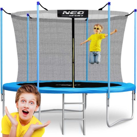 Trampolina ogrodowa 10ft/312cm z siatką wewnętrzną i drabinką Neo-Sport