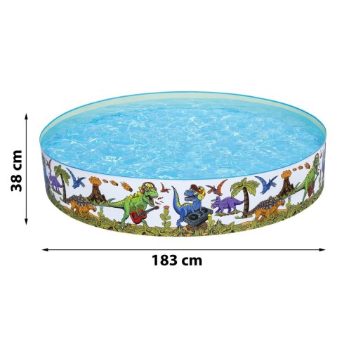 Basen ogrodowy dla dzieci Dinozaur 183 x 38 cm Bestway 55022 Basen ogrodowy dla dzieci Dinozaur 183 x 38 cm Bestway 55022