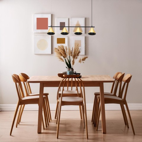 Lampa Wisząca Cone Złoty 4xGU10
