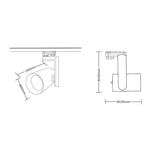 Reflektor Timor 10W 2700/4000K Biały 3 Obwodowy