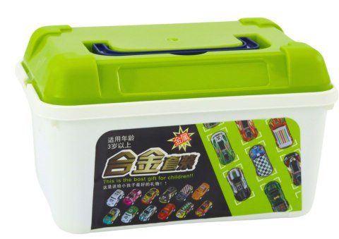 Zestaw Resoraków w Walizce Samochody Kolorowe 30 szt