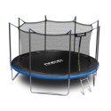 Trampolina ogrodowa 15ft/465cm z siatką wewnętrzną i drabinką niebieska Neo-Sport