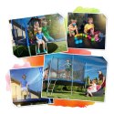Trampolina ogrodowa 15ft/465cm z siatką wewnętrzną i drabinką niebieska Neo-Sport