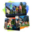 Trampolina ogrodowa 15ft/465cm z siatką wewnętrzną i drabinką niebieska Neo-Sport