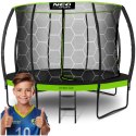 Trampolina ogrodowa profilowana 14ft/435cm z siatką wewnętrzną zielona Neo-Sport