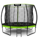 Trampolina ogrodowa profilowana 14ft/435cm z siatką wewnętrzną zielona Neo-Sport