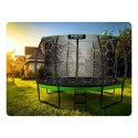 Trampolina ogrodowa profilowana 14ft/435cm z siatką wewnętrzną zielona Neo-Sport