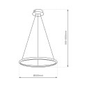 Lampa wisząca HOOP BLACK 27W LED