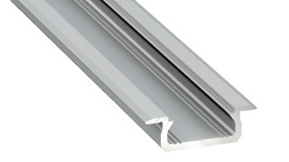 PROFIL ALUMINIOWY SREBRNY TYP Z 1m + KLOSZ MLECZNY