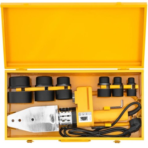 Zgrzewarka do rur PP PB PE PV o śr. 20-63 mm 300C 950 W - zestaw Zgrzewarka do rur PP PB PE PV o śr. 20-63 mm 300C 950 W - zestaw