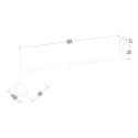 Lampa Sufitowa Magnet 9W+1xGU10 3000/4000K Biały