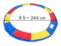 Osłona sprężyn do trampoliny 8ft miękka mata zabezpieczająca kolorowa - 244 250 cm