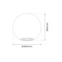 Kula Ogrodowa Globo Fi400 + Żarówka RGB A60 10W + Pilot