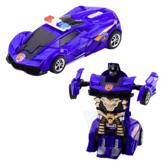 Auto Robot 2w1 Sportowy Samochód Policyjny Napęd Mix