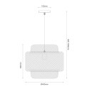 Lampa wisząca HESTIA 40cm 1xE27